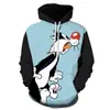 Fabricante Comercio Electrónico Transfronterizo Europeo y Americano Nuevo Sudadera con Capucha Estampada en 3D con Diseño de Animales de Anime Ropa para Hombre