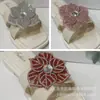 Sapatos Novos Full Diamond Transfronteiriços, Roupas com Flores, Grampos de Cabelo, Acessórios DIY, Strass, Flores Estéreo Super Brilhantes, Estilo Quente