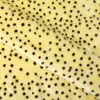 Estampado de luciérnagas, pelo alto-bajo, lunares pequeños, tela de felpa de una sola cara, adecuada para bufandas, muñecas y textiles para el hogar
