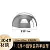 Bola Hemisférica de Acero Inoxidable 304 para Lanzamiento Fino 1.0mm Acero Inoxidable Espejo Brillante Bola de Sellado Tapón de Tubo Hemisférico