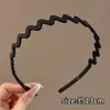 Diadema deportiva negra ondulada para hombre, especialmente diseñada para lavarse la cara y aplicar mascarillas faciales, antideslizante, invisible, no estrangula el cabello
