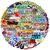 50 Pegatinas de Graffiti de Retorno de Hechizos Pegatinas Decorativas para Coche, Maleta, Computadora Pegatinas Creativas de Cómic Japonés Venta al por Mayor