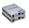 Extensor KVM HDMI 60m HDMI a Rj45 Sincronización de Teclado y Ratón Extensión de Sincronización HDMIUSB de Alta Definición 4K