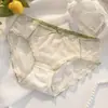 Braguitas Triángulo Puro Deseo Malla Ropa Interior Femenina Algodón Puro Entrepierna Antibacteriana Encaje Dulce Estilo Girly Transpirable Verano Estilo Delgado
