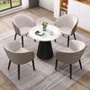 Conjunto de Mesa de Negociação de Ardósia e Cadeiras para Bares, Cafés, Mesas de Jantar, Balcões de Recepção de Escritório, Áreas de Recepção, Mesas e Cadeiras Comerciais de Lazer