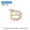 Accesorios de herrajes para equipaje: hebilla de anillo D de alambre redondo fundido a presión, hebilla de ajuste de correa de hombro para equipaje de aleación galvanizada