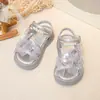 Novas Sandálias Infantis de Solado Macio, Estilo Coreano Antiderrapante de Verão com Laço, Sapatos para Crianças Pequenas, Sapatos de Princesa, Sapatos de Praia para Crianças 2026