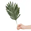 Folhas de palmeira artificiais nórdicas estilo Ins, decorações para sala de estar e casamento, folhas falsas, folhas de girassol de plástico, folhas de cauda espalhadas e folhas de árvore de ferro