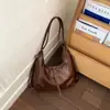 Bolsa de Axila Grande Capacidade Moda Retrô para Mulheres 2026 Nova Moda Bolsa Transversal de Ombro Único Mochila Tote para o Dia a Dia