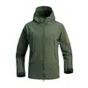Conjunto de chaqueta softshell de piel de tiburón para uso en exteriores, con forro polar añadido para mayor calidez, resistente al viento y al frío, adecuado para montañismo, con pantalones softshell