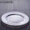Plato pequeño de cristal creativo transparente para frutas, dulces, snacks, postres, plato para snacks para bar comercial, KTV