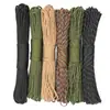 Venda Direta de Fábrica Em Estoque Corda Paracord de 7 Fios 4mm Multifuncional para Exterior Escalada Emergência Sobrevivência Corda de Tração Corda de Mão Tecelagem