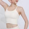 Ropa de yoga para mujer, top de verano de alta gama, ropa de fitness profesional de alta gama, conjunto de pilates, nuevo estilo, manga corta con almohadilla para el pecho