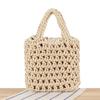 Dropshipping Novo Design de Nicho Bolsa Vazada Tricotada à Mão, Bolsa Feminina Fashion e Versátil para o Dia a Dia Casual, Férias