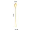 Colher de Aço Inoxidável para Mesa, Colher para Smoothie, Colher para Mel, Colher para Mexer Café e Sobremesa, Colher para Caneca, Colher para Temperar Bolo