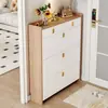Sapateira ultra-fina com tampa flip-top, novo modelo 2026, design minimalista e moderno, adequada para uso doméstico, sapateira de grande capacidade para armazenamento na entrada