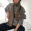 Bufanda 2021 nuevo otoño e invierno bufanda pequeña de lana tejida para mujer ins estilo japonés retro color sólido bufanda cálida bufanda