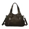Bolsa feminina estilosa de grande capacidade, nova bolsa de ombro transversal vintage de nicho outono 2026, bolsa tote para o dia a dia para mulheres