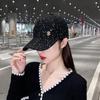 Chapéu Feminino Inverno Moda Coreana Boné de Baseball Casual Versátil Outono e Inverno Jovem Chapéu de Moletom com Aba de Pato