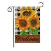 Bandera de jardín serie girasol directo de fábrica bandera de decoración de patio multicolor opcional