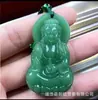 Cadena de Suéter Estilo Étnico Guanyin Buda de Imitación Jade Verde, Colgante Pixiu Atractor de Fortuna, Collar Versátil para Todas las Estaciones, Estilos Mixtos, Venta al por Mayor de Fábrica