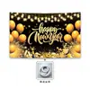 Banner de Año Nuevo 2027 Personalizado Fondo Feliz Año Nuevo Amazon Fiesta en Casa Bandera para Fiesta al Aire Libre