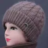 Chapéus de Inverno para Mulheres Idosas, Espessos e com Forro de Lã, Chapéus Quentes para Mães, Avós e Senhoras Idosas