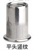 Tuerca Remache de Acero al Carbono Cabeza Plana Galvanizado Acero Inoxidable Agujero Pasante Británica Pequeña Cabeza Avellanada Semi-Hexagonal Vertical M3