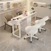 Conjunto de Mesa e Cadeira para Manicure Multifuncional Preço Especial Econômico Simples e Duplo Acessível Luxo Popular Insta Mesa de Manicure Estilo Creme