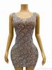 Modelos Europeos y Americanos Ofrecen Banquetes, Pedrería Transfronteriza, Vestidos Adelgazantes Brillantes y Hermosos para Fiestas, Vestidos Sexy