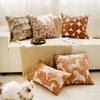 Funda de Almohada de Caballo Antiguo Naranja para Sala de Estar Francesa Cojín para Sofá Cojín para Ventana de Rincón Cojín de Lujo Ligero con Relleno