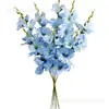 Flores artificiais transfronteiriças 6 gladíolos decoração de casamento em estoque vendas arranjo de flores decoração de casa adereços de fotografia atacado