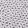 Cuentas Sueltas Acrílicas de 4*7mm Cuentas con Letras Inglesas Cuentas Planas Hechas a Mano DIY Niños Educación Temprana Accesorios de Joyería con Cuentas Pulsera