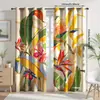 Cortinas Criativas de Verão Transfronteiriças com Estampa de Linhas do Mar, Conchas e Corais para Decoração de Ambiente de Sala de Estar e Quarto