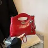 Bolsas de Mujer Transfronterizas 2025 Nuevo Estilo Textura Casual Moda Tendencia Retro Bolso de Hombro Cruzado Axila Bolso Kelly