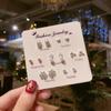 7 Pares de Pendientes de Tachuela para Estudiantes Mujeres Estilo Coreano Simple Pequeños Lindos Conjunto Combinación Pendientes Joyería para Orejas