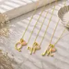 Collar de alta gama transfronterizo TK popular de dopamina 26 letras inglesas, accesorios de chica dulce, accesorios de lujo ligero y sensación de alta gama