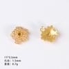 Yiwu Acessórios liga DIY acessórios de joias gotejamento ponto de óleo suporte de flor três cores flor DIY acessórios artesanais nicho bonito