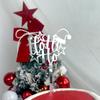 Cross Border Ins Style Natal Acrílico Bolo Plug-in Decoração de Bolo de Natal Cartão de Bolo Fontes de Festa