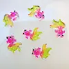 Novas Decorações de Arte para Unhas Peixinhos Coloridos Gelo-Claro, Versáteis e Fofas Acessórios de Resina Koi da Sorte 3D para Unhas