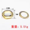 Pequeños fabricantes mayoristas maíz de cobre dorado DIY hebilla de ojo de gas marco de exhibición X ojo de vapor ojal hueco
