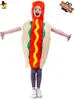 Mameluco de Hot Dog para Niños, Juego de Roles para Niños, Disfraz Divertido y Lindo de Hot Dog, Disfraz para Actuación en Escenario