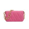 Transfronterizo 2025 Nuevo Bolso de Mano con Cadena Cruzada Bolso Cuadrado Pequeño Textura Personalidad Color Sólido Moda Simple Versátil Bolso de Hombro