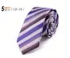 Corbata de Seda para Hombre Hecha a Mano de Fábrica Edición Estrecha de 5 cm Corbata de Poliéster Jacquard Rayada Profesional para Vestir Entrevista OEM