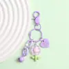 Chaveiro Ins Flor Transparente Colorida Criativo DIY Menina Fofa Acessórios de Carro Pingente para Mochila Escolar de Estudante Venda por Atacado