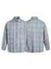 Camisa de Manga Larga a Cuadros Nanxia de Verano Protectora del Sol, Diseño Unisex, Estilo de Nicho, Corte Holgado, Camisa de Moda
