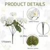 Flor Artificial Más Vendida en Amazon: Flor de Begonia Simulada, Flor Artificial para Bodas, Sala de Estar en Casa, Flor de Seda de Geranio, Flor Artificial Transfronteriza