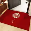 Nuevo felpudo festivo chino de paso seguro para puerta de entrada alfombrilla para suelo alfombra exterior roja character de bendición para inauguración de casa felpudo