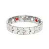 Pulseira magnética de íons negativos mais vendida internacionalmente, moda europeia e americana, pulseira ajustável para casal masculino, fornecida exclusivamente pelo fabricante