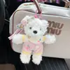 Conjunto Tendência de Urso de Pelúcia Personalizado Chaveiro de Boneca Pingente de Bolsa de Brinquedo Fofo e Adorável Brinquedos no Atacado